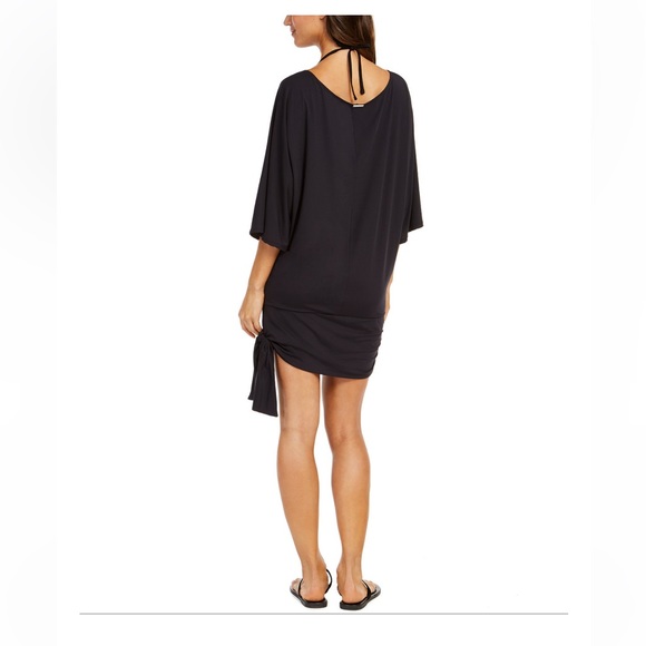 MICHAEL Michael Kors Side Tie Cover Up Black Small - Picture 2 of 4